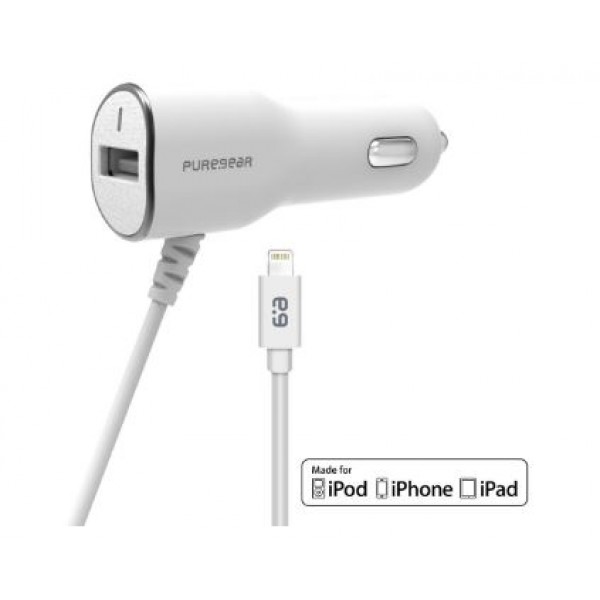 Apple iPhone 7 Plus Puregear 3.4A 8-pin Lightning Car Charger